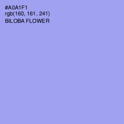 #A0A1F1 - Biloba Flower Color Image