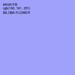 #A0A1FB - Biloba Flower Color Image