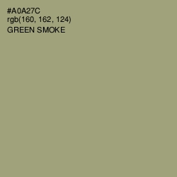 #A0A27C - Green Smoke Color Image