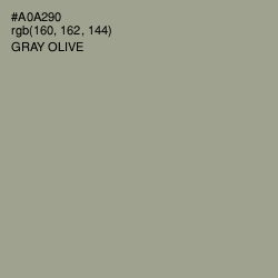 #A0A290 - Gray Olive Color Image