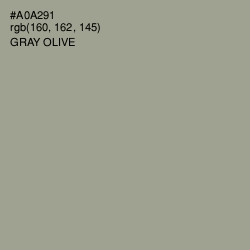 #A0A291 - Gray Olive Color Image