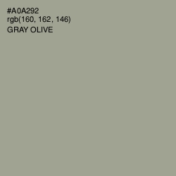 #A0A292 - Gray Olive Color Image