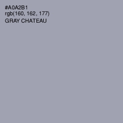 #A0A2B1 - Gray Chateau Color Image