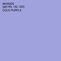 #A0A2DE - Cold Purple Color Image