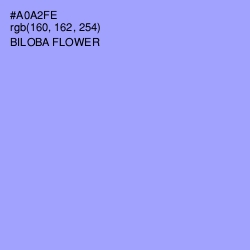 #A0A2FE - Biloba Flower Color Image