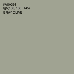 #A0A391 - Gray Olive Color Image