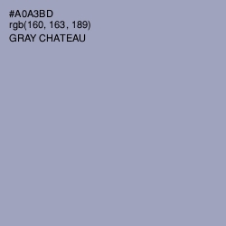 #A0A3BD - Gray Chateau Color Image