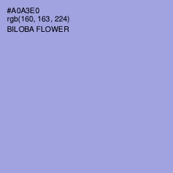 #A0A3E0 - Biloba Flower Color Image