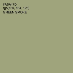 #A0A47D - Green Smoke Color Image