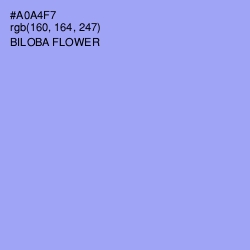 #A0A4F7 - Biloba Flower Color Image