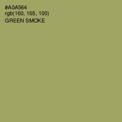 #A0A564 - Green Smoke Color Image