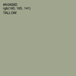 #A0A58D - Tallow Color Image