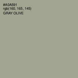 #A0A591 - Gray Olive Color Image