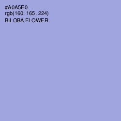 #A0A5E0 - Biloba Flower Color Image