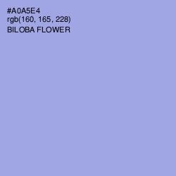 #A0A5E4 - Biloba Flower Color Image