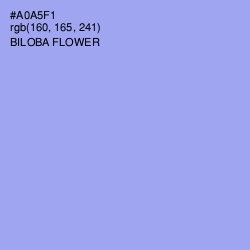 #A0A5F1 - Biloba Flower Color Image