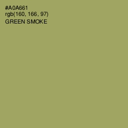 #A0A661 - Green Smoke Color Image