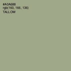 #A0A688 - Tallow Color Image