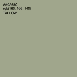 #A0A68C - Tallow Color Image