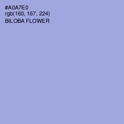 #A0A7E0 - Biloba Flower Color Image