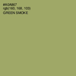 #A0A867 - Green Smoke Color Image