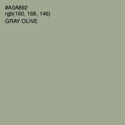 #A0A892 - Gray Olive Color Image