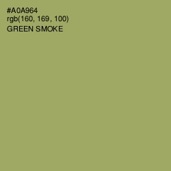 #A0A964 - Green Smoke Color Image