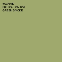 #A0A96D - Green Smoke Color Image