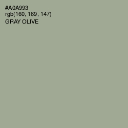 #A0A993 - Gray Olive Color Image