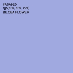 #A0A9E0 - Biloba Flower Color Image