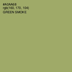 #A0AA68 - Green Smoke Color Image