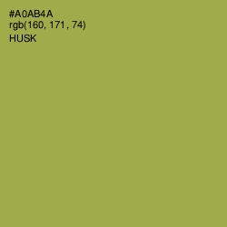 #A0AB4A - Husk Color Image