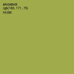 #A0AB4B - Husk Color Image