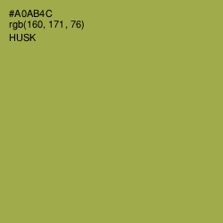 #A0AB4C - Husk Color Image