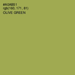 #A0AB51 - Olive Green Color Image