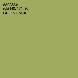 #A0AB60 - Green Smoke Color Image