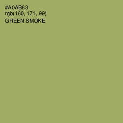 #A0AB63 - Green Smoke Color Image