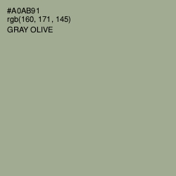 #A0AB91 - Gray Olive Color Image