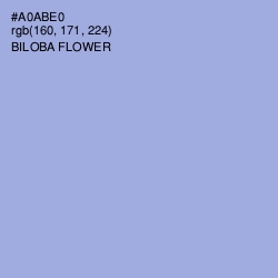 #A0ABE0 - Biloba Flower Color Image