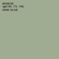 #A0AC92 - Gray Olive Color Image