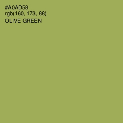 #A0AD58 - Olive Green Color Image