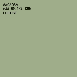 #A0AD8A - Locust Color Image
