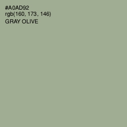 #A0AD92 - Gray Olive Color Image