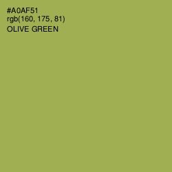 #A0AF51 - Olive Green Color Image