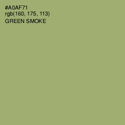 #A0AF71 - Green Smoke Color Image