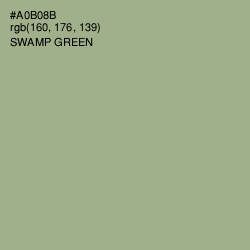 #A0B08B - Swamp Green Color Image