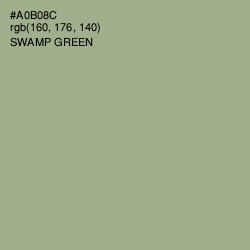 #A0B08C - Swamp Green Color Image