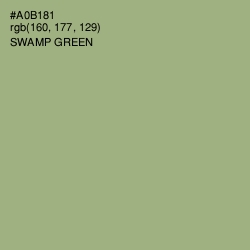 #A0B181 - Swamp Green Color Image