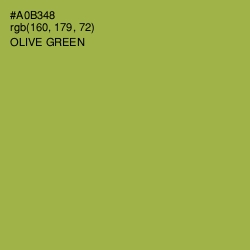 #A0B348 - Olive Green Color Image