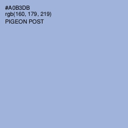 #A0B3DB - Pigeon Post Color Image